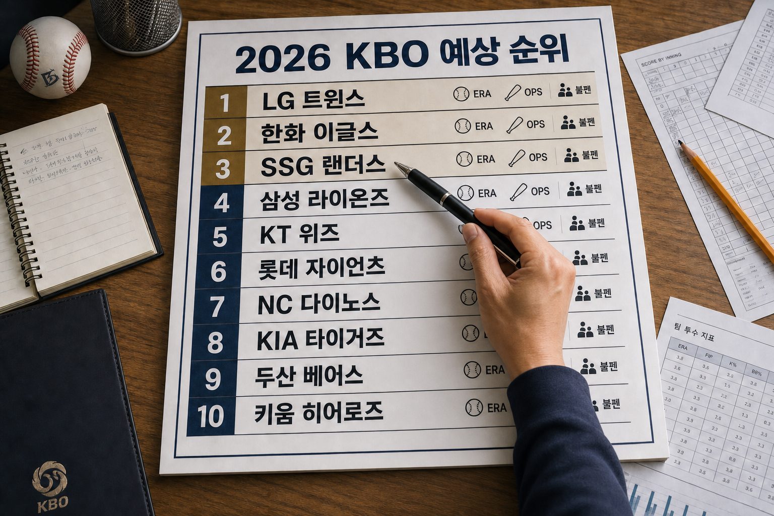 2026 프로야구 팀별 전력 분석과 순위 예측 방법