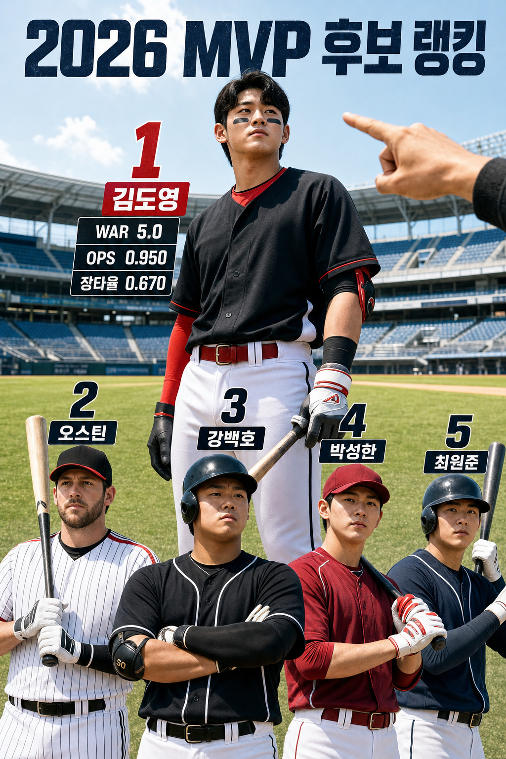 선수 성적 랭킹으로 보는 2026 시즌 MVP 후보 5인 성적 비교와 변수